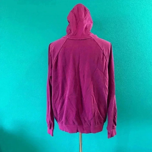 Nike Pink Raglan Pullover Hoodie Athleisure Sports Workout Running Size M - Picture 2 of 4